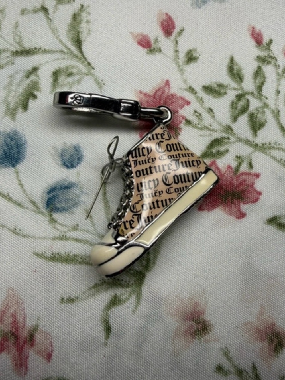 Rare Juicy Couture Hightop Sneaker Key Chain and Bag Charm